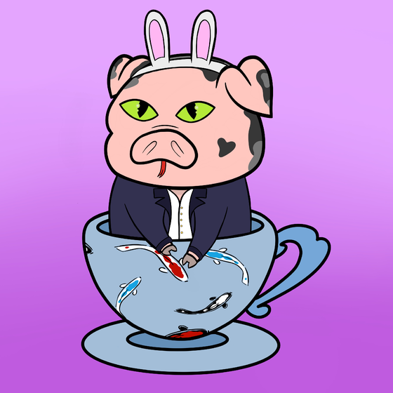 Lucky Teacup Piggy Club #137