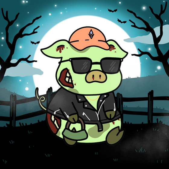 Zombie Piggie Palz #255 - Takashi