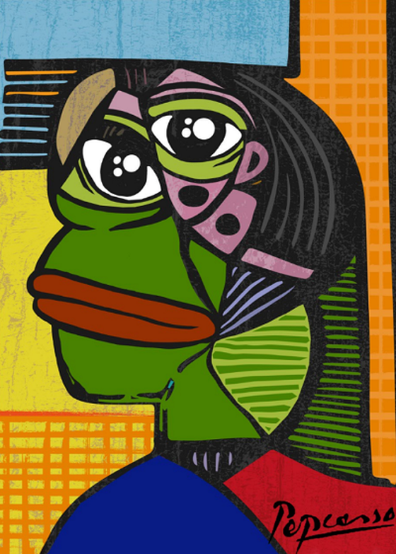 PEPCASSO | 1 of 100 | RAREPEPE  | DANK ART