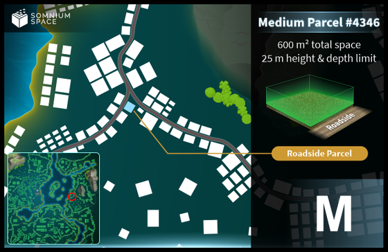 Medium #4346 (M) parcel in Somnium Space