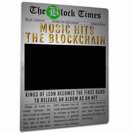 Music Hits The Blockchain - Gilded