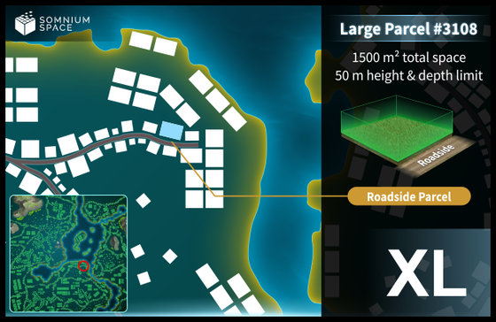 Extra Large #3108 (XL) parcel in Somnium Space