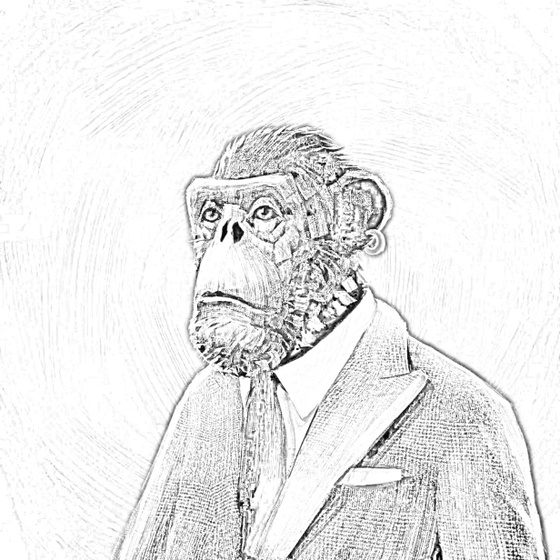 Sketchy Old Ape #535