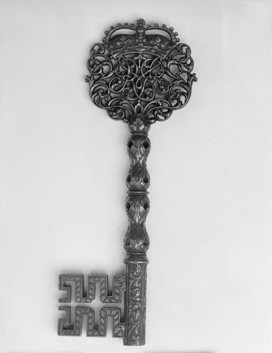 Chamberlain’s key with crowned cypher of Mary II (1662–1694) ca. 1685–95 British