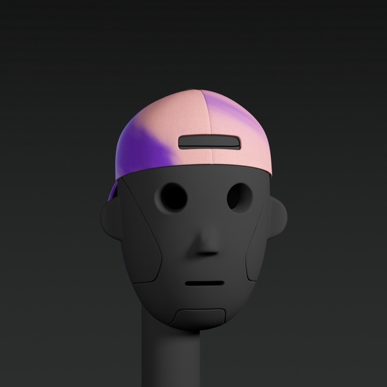 Head: Cap Purple Backwards