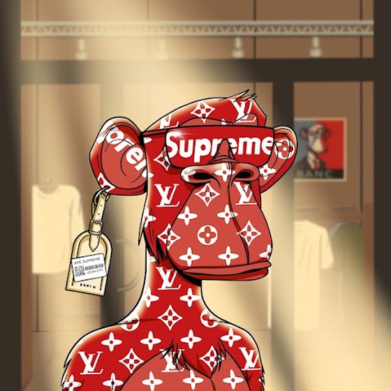 Animated Bored Ape [ Supreme Red ]