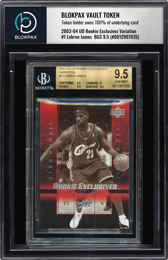 2003 UD Rookie Exclusives Lebron James #1 - BGS 9.5 (Cert: 12907835)