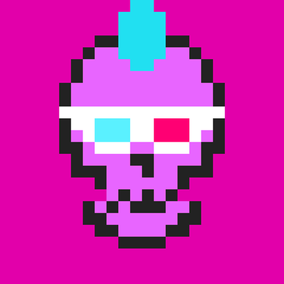 Cyber CryptoSkull #741