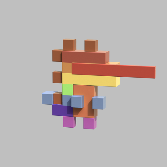 3D tiny dinos #3802