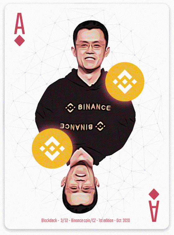 Blockdeck 3/52 Binance coin/CZ