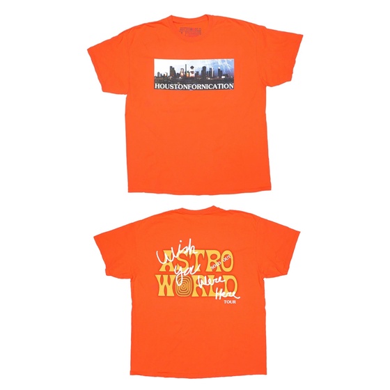 Travis Scott Astroworld Houston Exclusive T-Shirt Orange #3