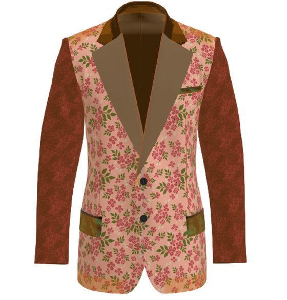 Men's Flower Blazer