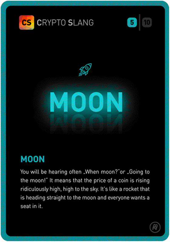 CRYPTO SLANG CARDS  Nr. 5 - MOON