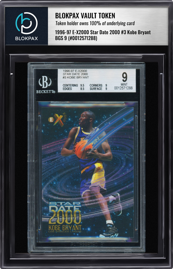 1996 Fleer Kobe Bryant #3 - BGS 9 (Cert: 12571288)