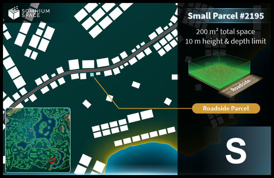 Small #2195 (S) parcel in Somnium Space 