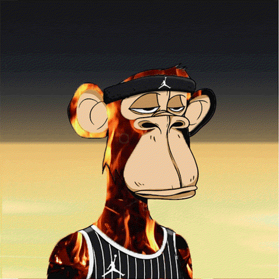 Animated Bored Ape #Fire NBA