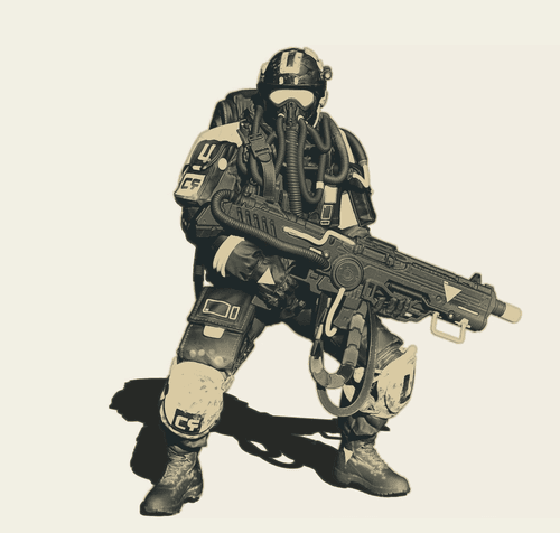 117c - Pascal Blanche  - "Spacetrooper" - Edition of 30 