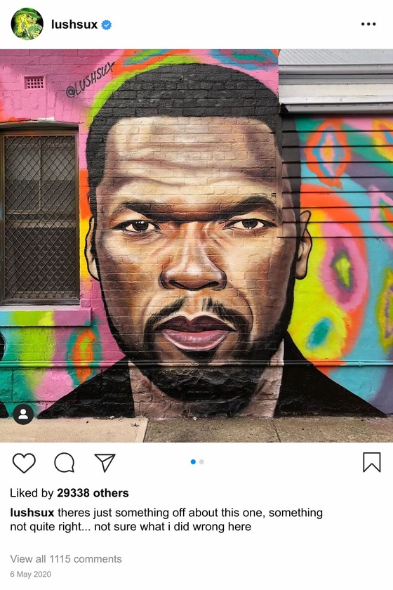 Lushsux #3927 - Mural 50 Cent