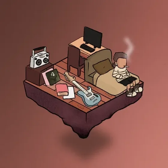 Lofi Roomies #69 ( Sad Guitar in da Smoking Room )