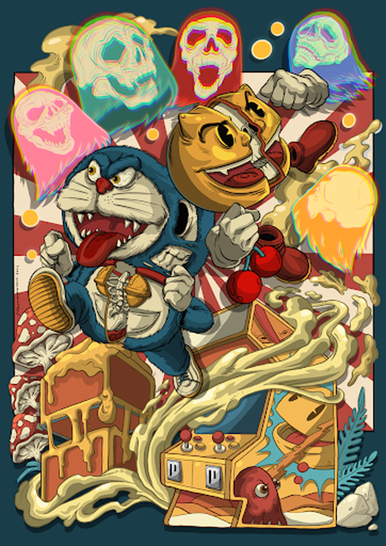 doraemon x pacman