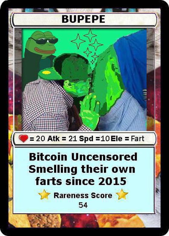 BUPEPE | RarePepe Series 1, Card 9 | 1000 issued