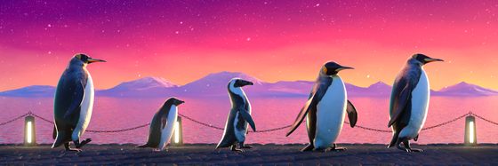 Five Penguins #2845