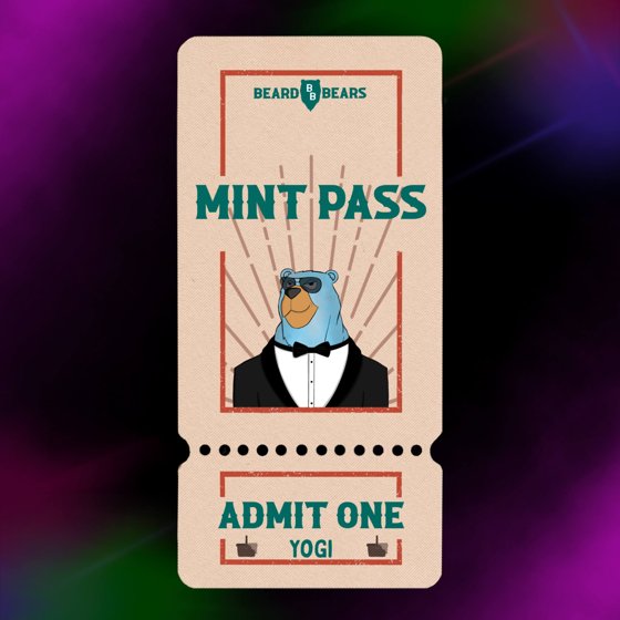 Beard Bears yOGi Mint Pass