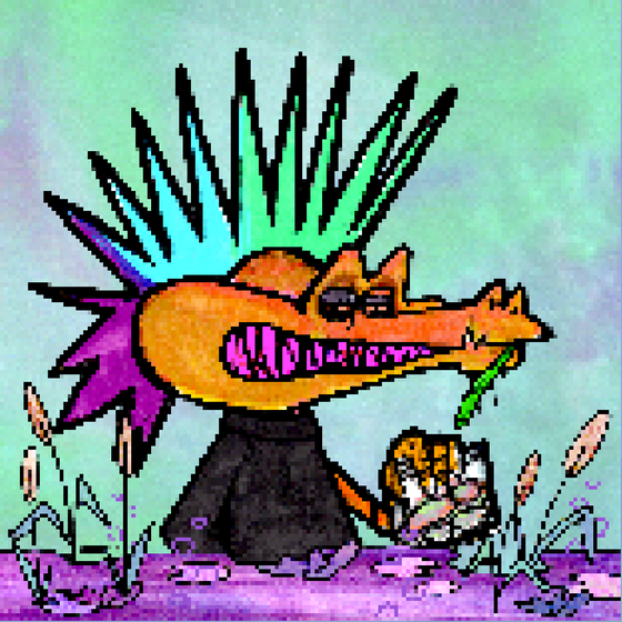 Pixelated Ganja Gators #4207