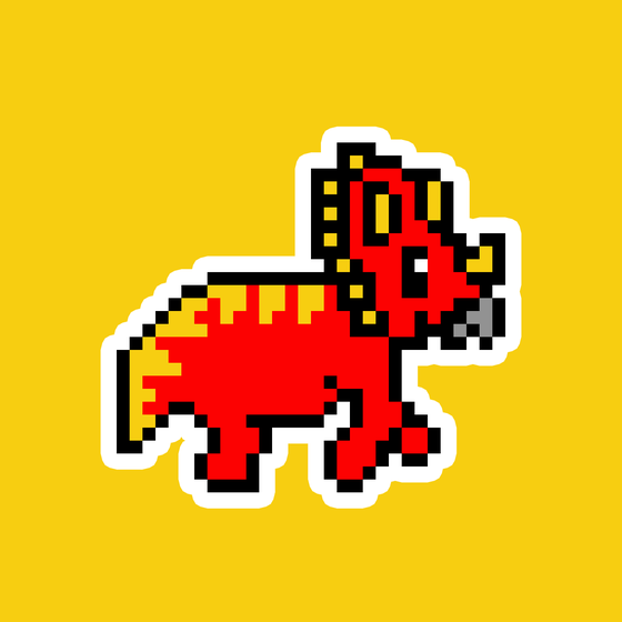 PixelSaurus Tri #0560 [Uncommon]