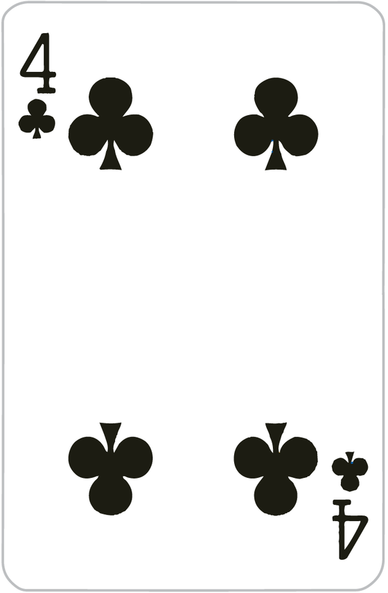 FOUR OF CLUBS