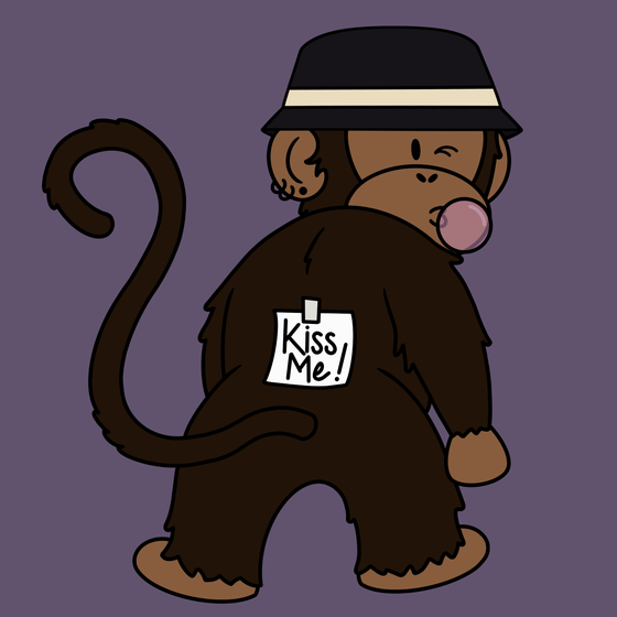 Kiss Me Monkey #7592