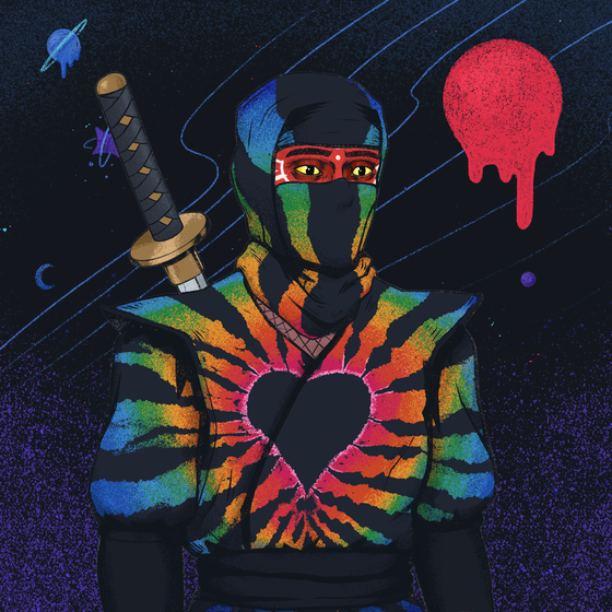 Tie Dye Ninja #4870