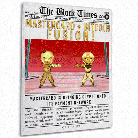 Mastercard + Bitcoin Fusion! - Gilded