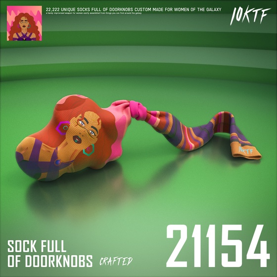 Galaxy Sock Full of Doorknobs #21154