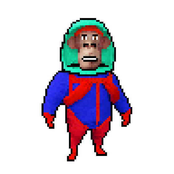 Pixel Radioactive Ape #253