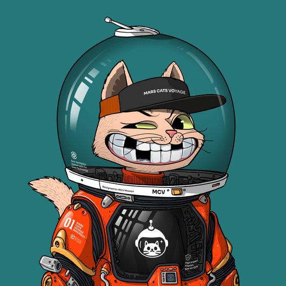 Mars Cat in Spacesuit #64