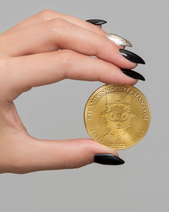 Steampunk Gentleman Coin