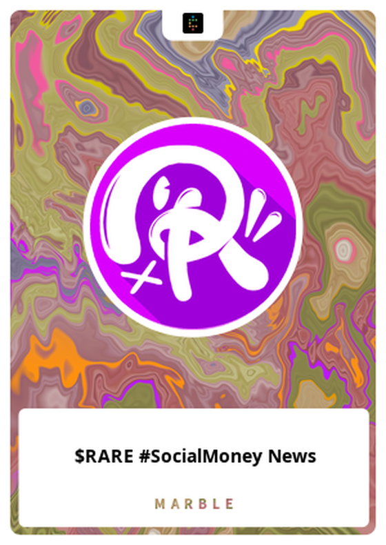 $RARE #SocialMoney News