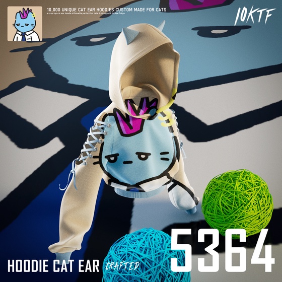 Cool Cat Ear Hoodie #5364