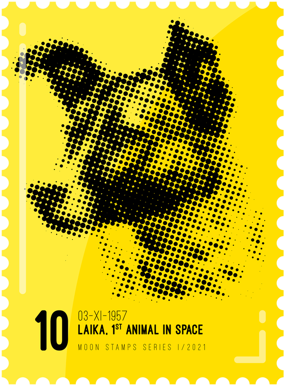 Moon Stamp #1158