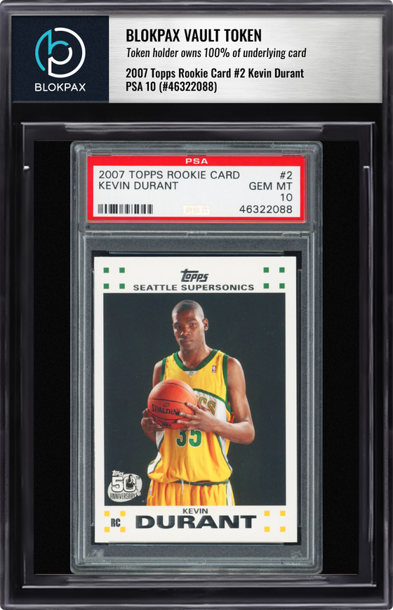 2007 Topps Kevin Durant #2 - PSA 10 (Cert: 46322088)