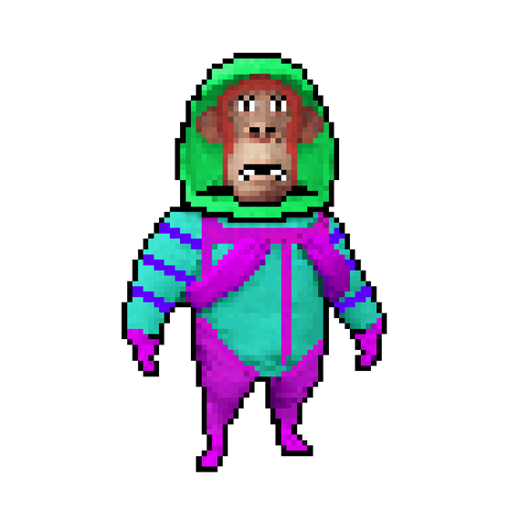 Pixel Radioactive Ape #895