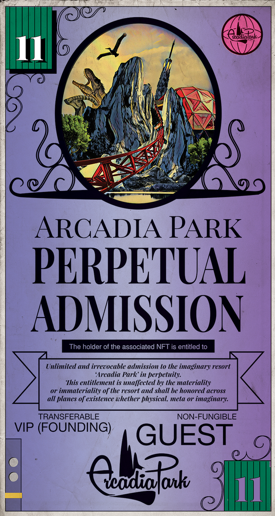 Arcadia Park Perpetual Admission Pass #11