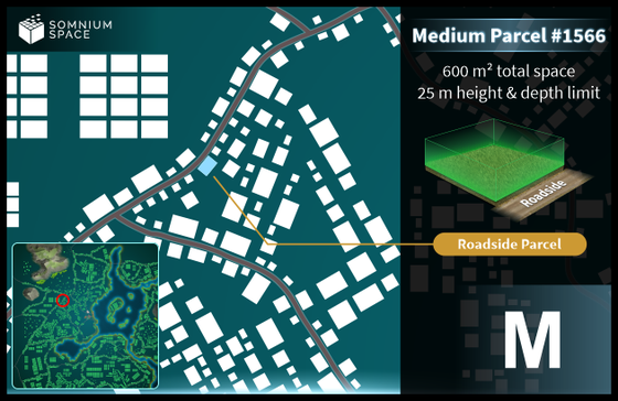 Medium #1566 (M) parcel in Somnium Space