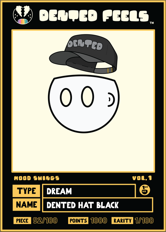 Dented Hat Black