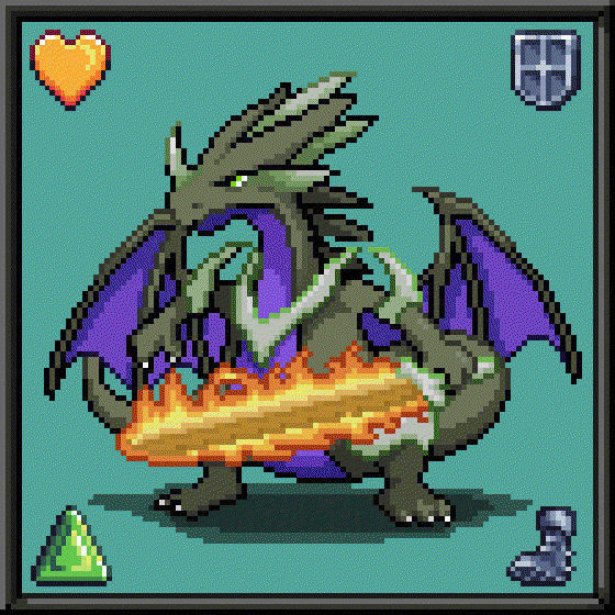 CryptoBeasts Dragoon #8080