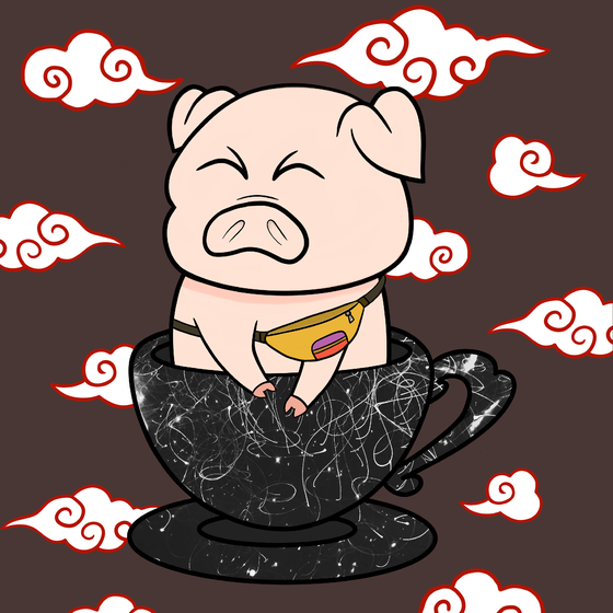 Lucky Teacup Piggy Club #2155