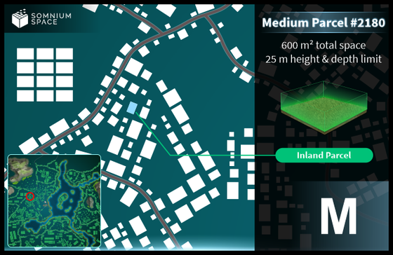 Medium #2180 (M) parcel in Somnium Space