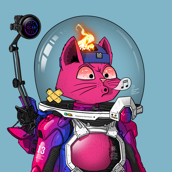 Mars Cat in Spacesuit #729