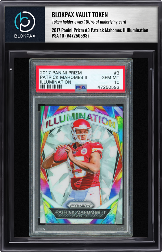 2017 Panini Patrick Mahomes II #3 - PSA 10 (Cert: 47250593)